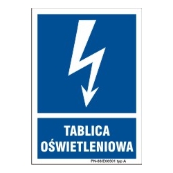 Znak elektryczny - Tablica oświetleniowa